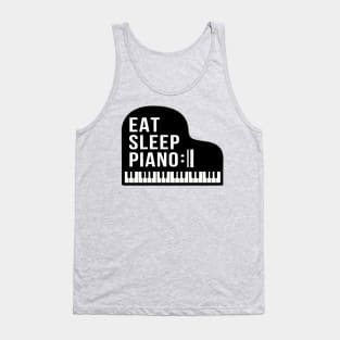 Eat Sleep Piano Repeat Grand Piano Pianist Teacher Tank Top